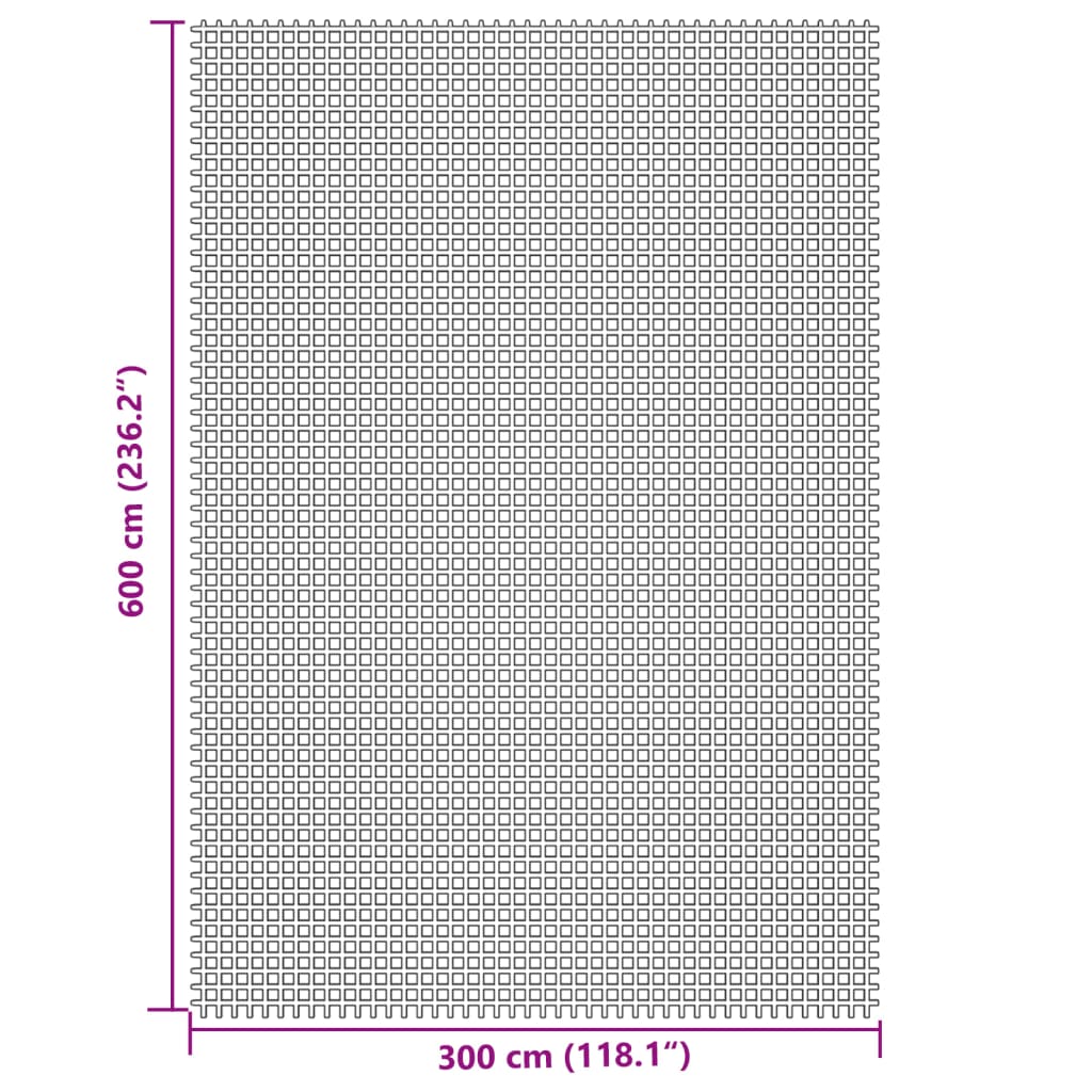 Kempingová podložka krémová 6 x 3 m
