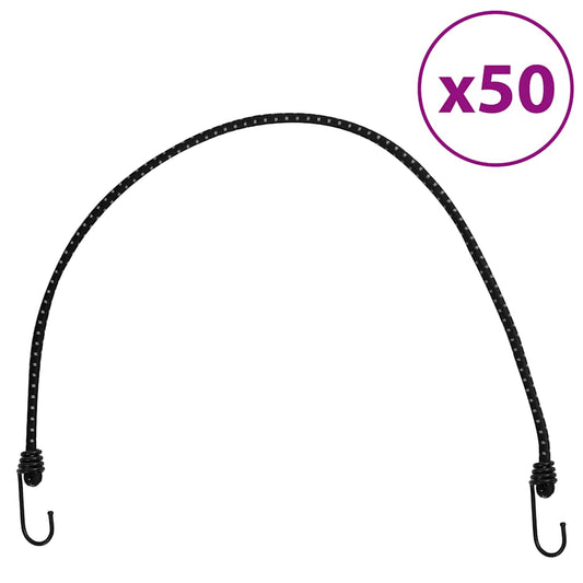 Gumicuky s reflexním proužkem a háčky 50 ks 88 cm