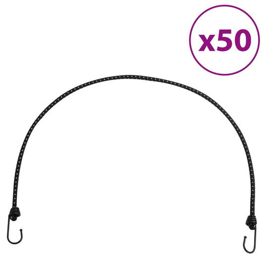 Gumicuky s reflexním proužkem a háčky 50 ks 100 cm