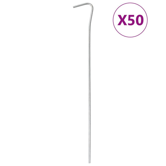 Stanové kolíky 50 ks 23 cm Ø 6 mm pozinkovaná ocel
