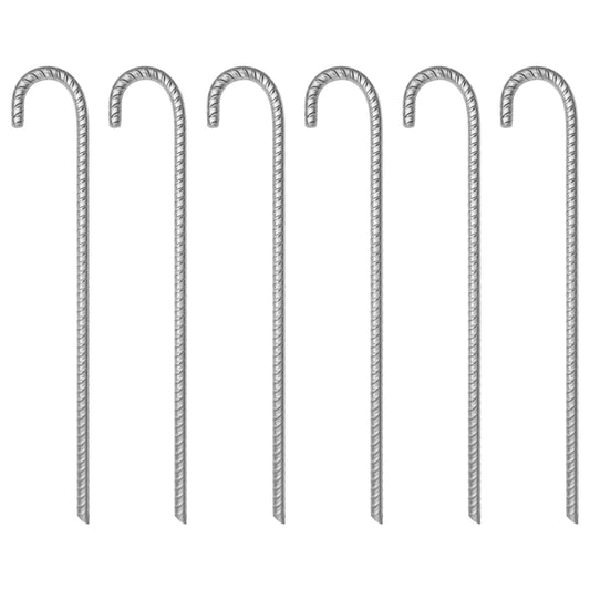 Stanové kolíky 6 ks 41,5 cm Ø 12 mm pozinkovaná ocel