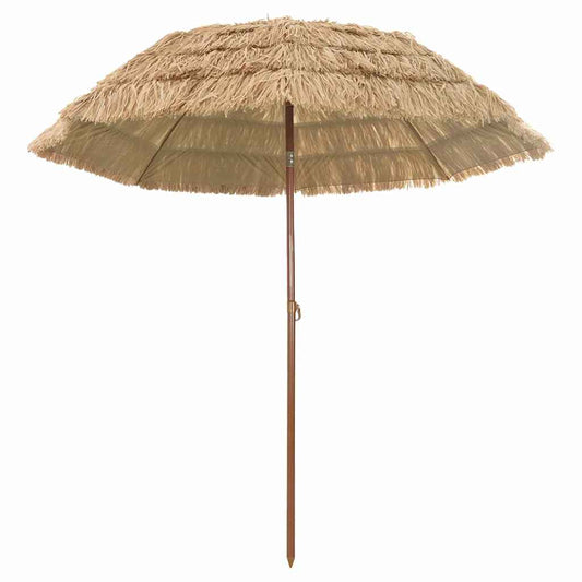 Plážový slunečník Hnědá Ø 206 x 209.5 cm Ocel
