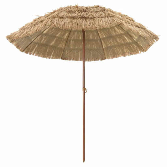 Plážový slunečník Hnědá Ø 206 x 209.5 cm Ocel