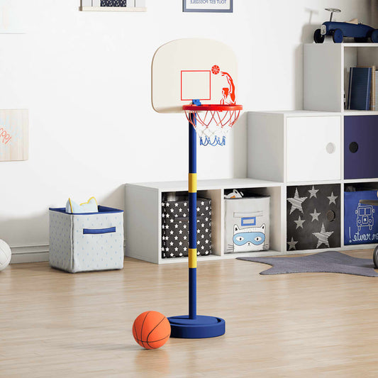 Basketbalový stojan s míčem a pumpičkou výška 90/121 cm