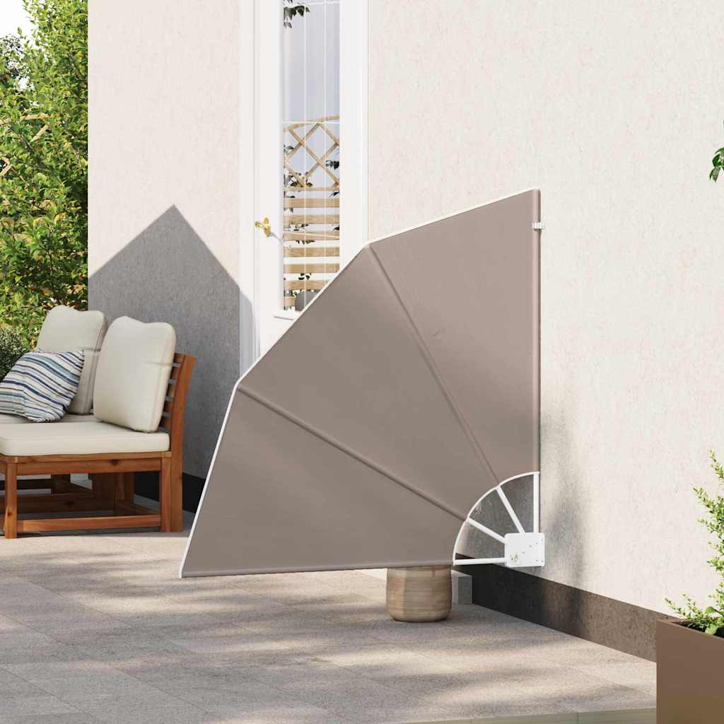 Zástěna na balkon Taupe 115 x 115 cm textil