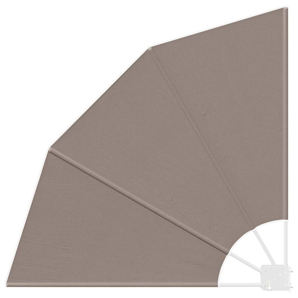 Zástěna na balkon Taupe 115 x 115 cm textil
