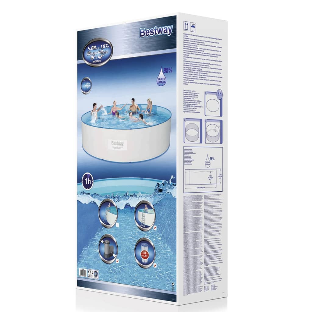 Bestway Set Hydrium bazén s ocelovým rámem kulatý 460 x 90 cm 56386