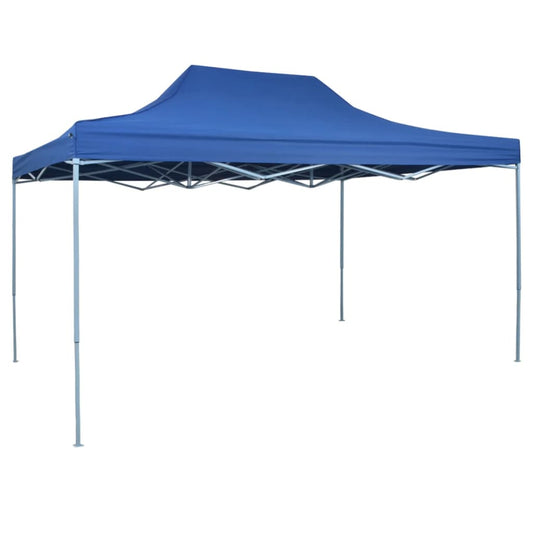 Rozkládací stan nůžkový 3 x 4,5 m modrý