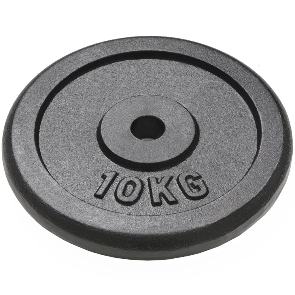 Kotouče na činky 4 ks 2x 10 kg + 2x 5 kg litina