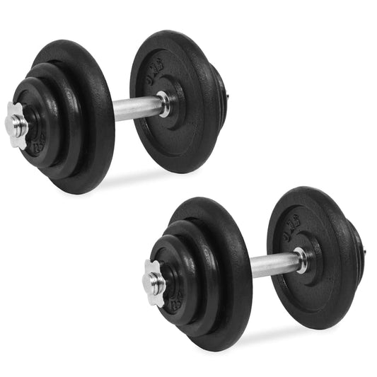 18dílný set jednoručních činek 40 kg litina