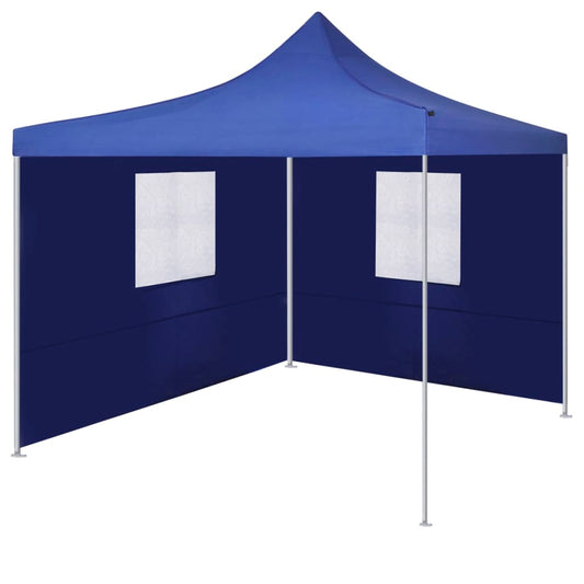 Skládací stan se 2 stěnami 3 x 3 m modrý