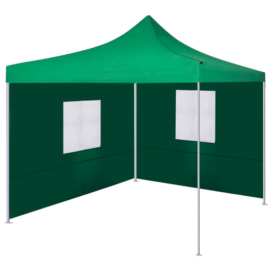 Skládací stan se 2 stěnami 3 x 3 m zelený