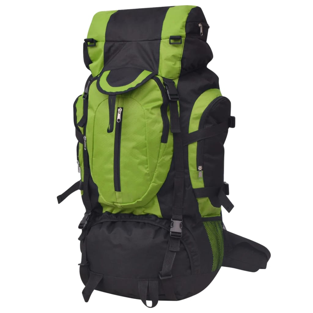Outdoorový batoh XXL 75 l černý a zelený