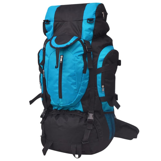 Outdoorový batoh XXL 75 l černý a modrý