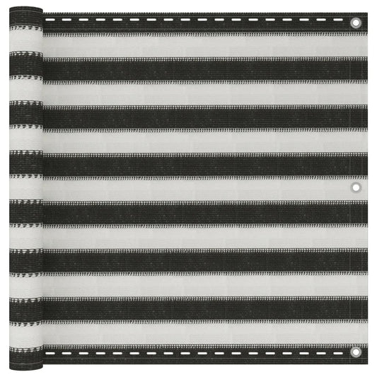 Balkónová zástěna HDPE 90x400 cm antracitovo-bílá