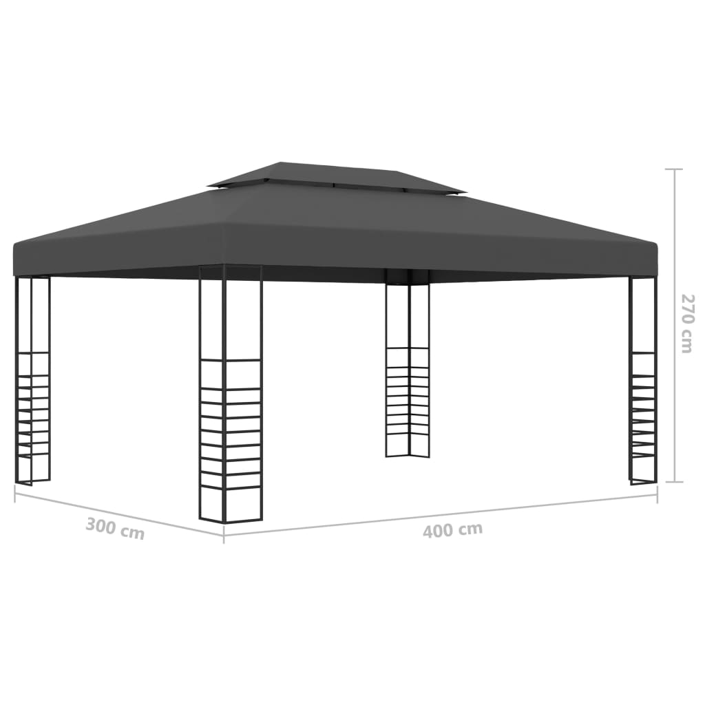 Altán 3 x 4 m antracitový