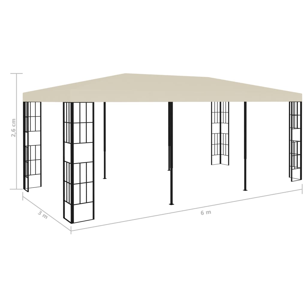 Altán 3 x 6 m krémový