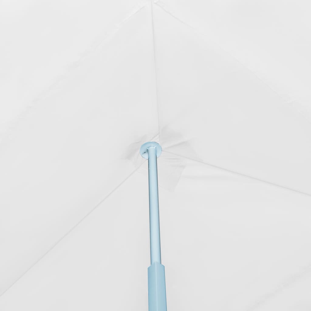 Skládací nůžkový stan s 5 bočními stěnami 3 x 9 m bílý