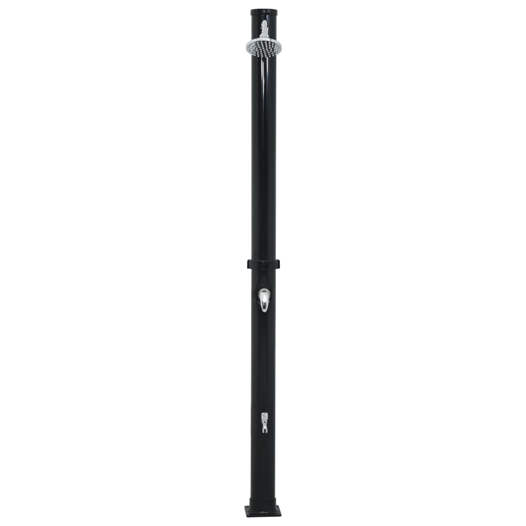 Solární sprcha černá 220 cm 20 l