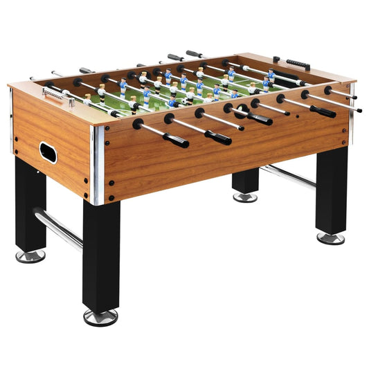 Stolní fotbal ocel 60 kg 140x74,5x87,5 cm světle hnědý a černý