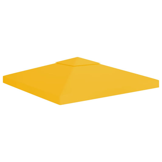 Dvojitá střecha na altán 310 g/m² 3 x 3 m žlutá