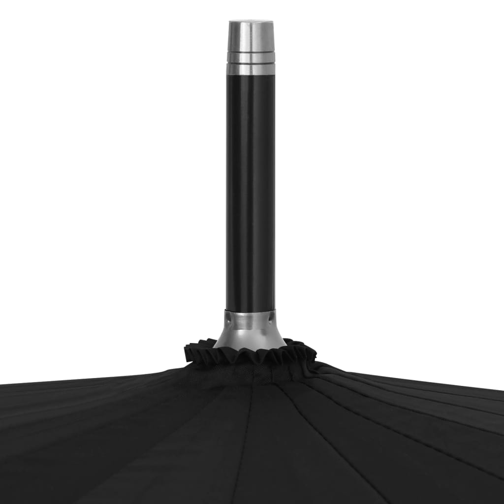 Deštník automatický černý 120 cm