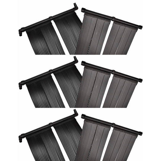 Solární ohřívač bazénu panel 6 ks 80 x 620 cm