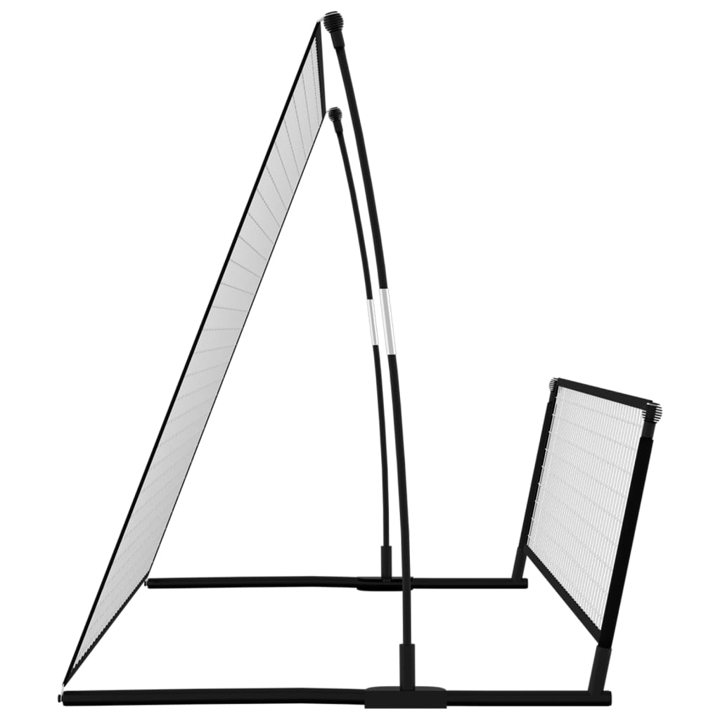 Fotbalový rebounder 2 v 1 202 x 104 x 120 cm ocel