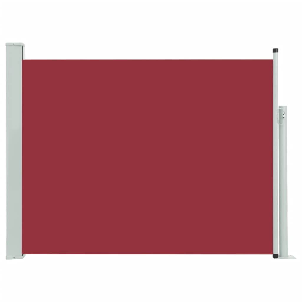 Zatahovací boční markýza 140 x 500 cm červená