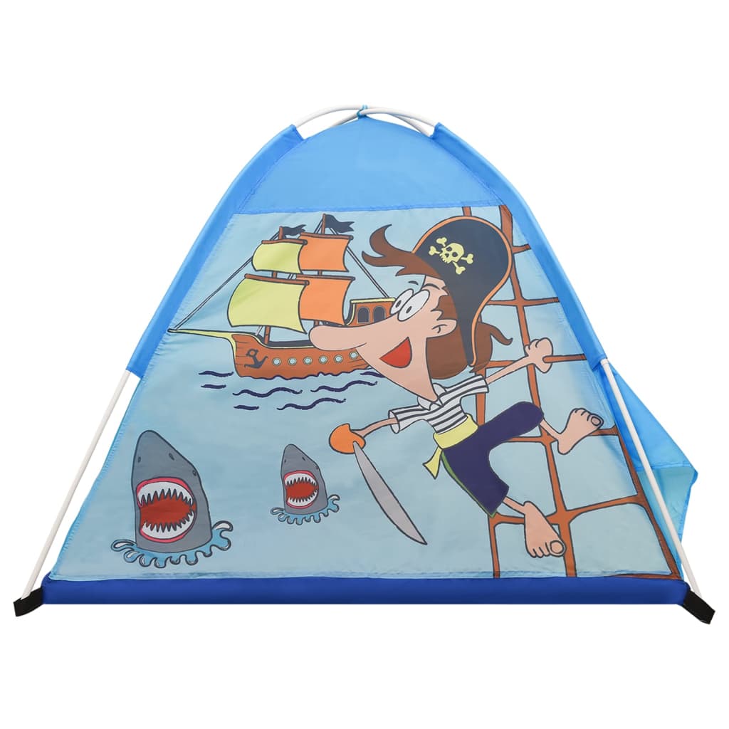 Dětský stan na hraní s 250 míčky modrý 120 x 120 x 90 cm