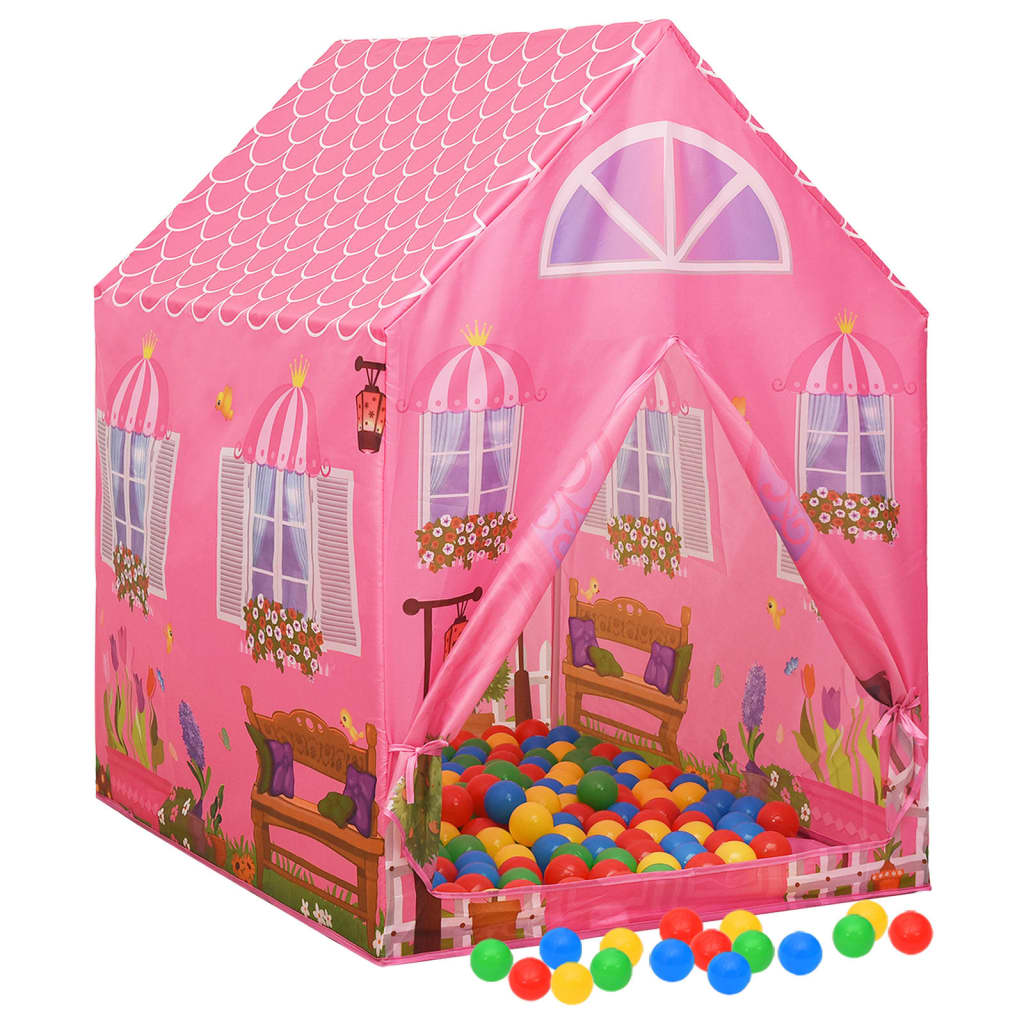 Dětský stan na hraní růžový 69 x 94 x 104 cm