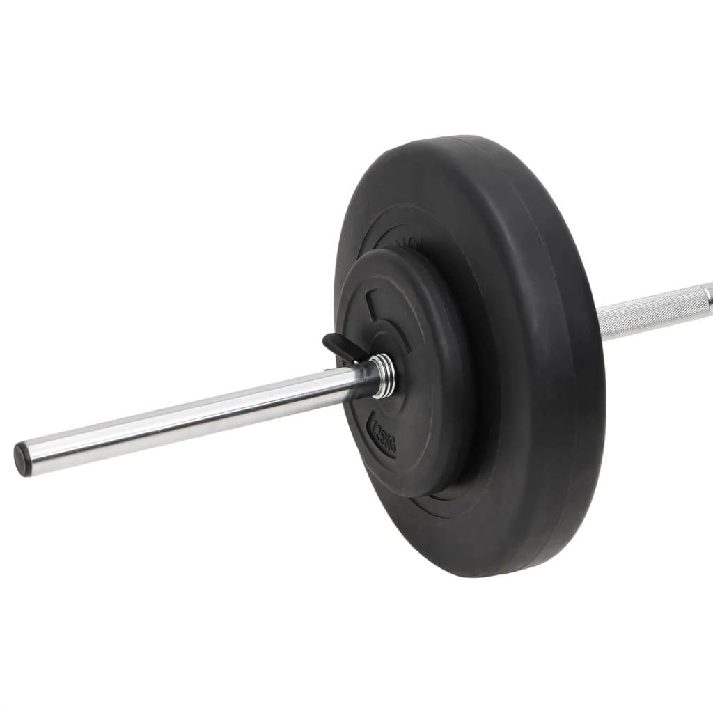 Sada obouruční a jednoručních činek se závažím 60 kg