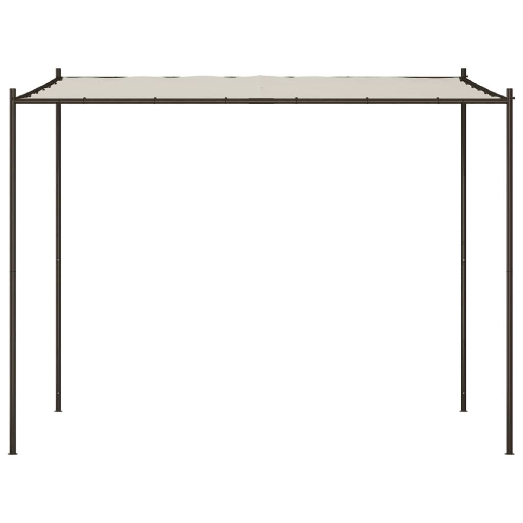 Altán taupe 3 x 3 m 180 g/m² hliník a ocel