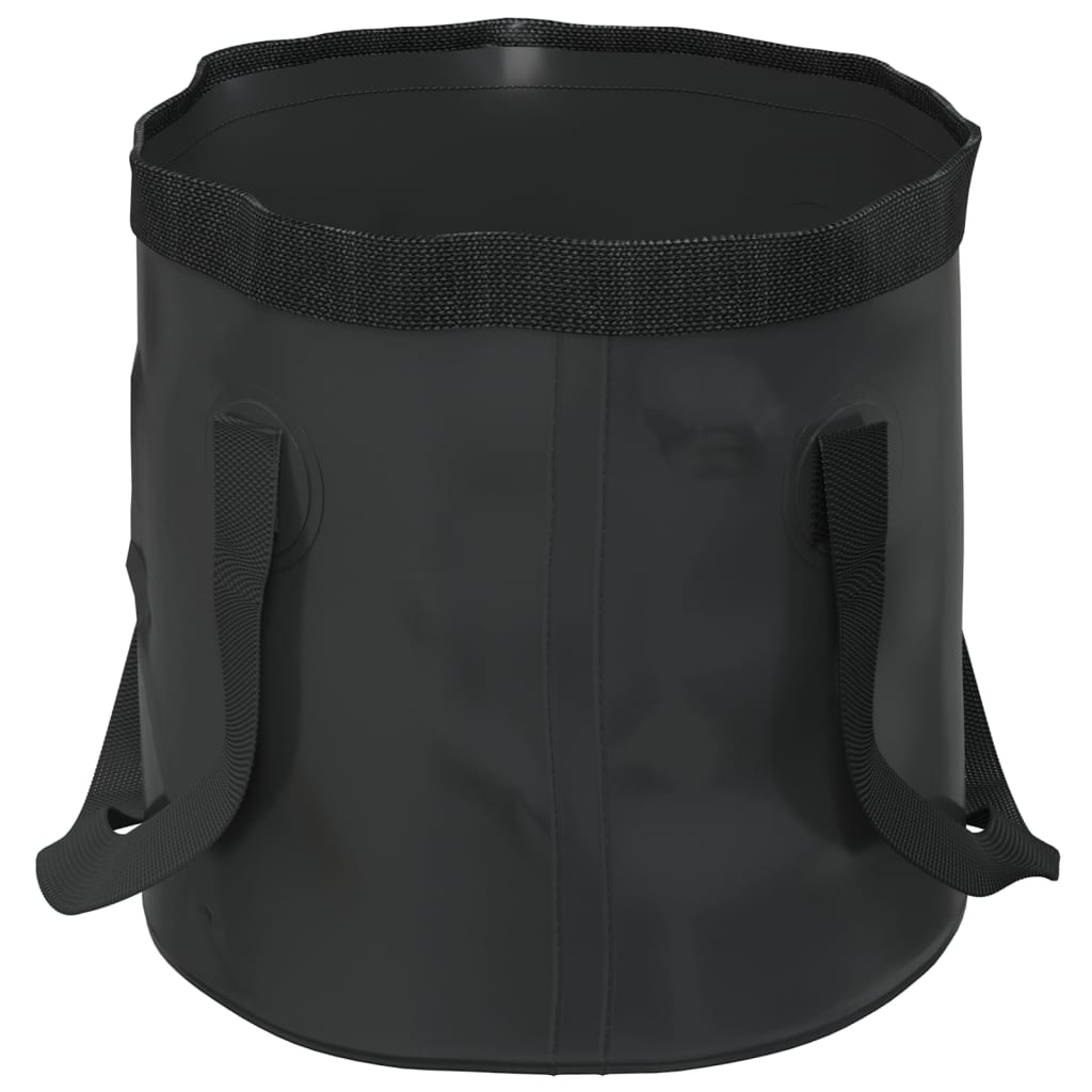 Skládací kbelíky 2 ks černé 30 l PVC
