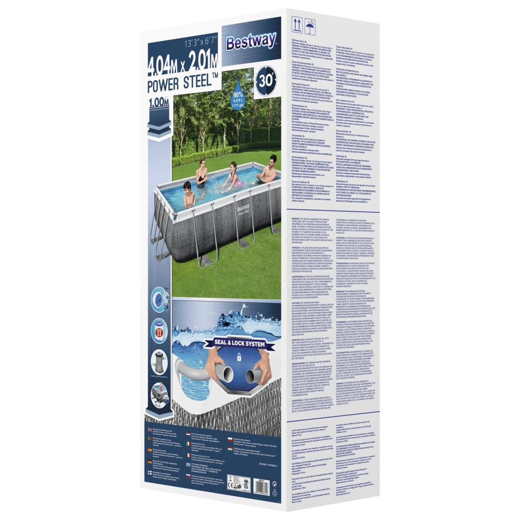 Bestway Bazén Power Steel s příslušenstvím 404 x 201 x 100 cm