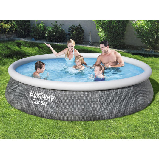 Bestway Nafukovací bazén Fast Set s čerpadlem 396 x 84 cm