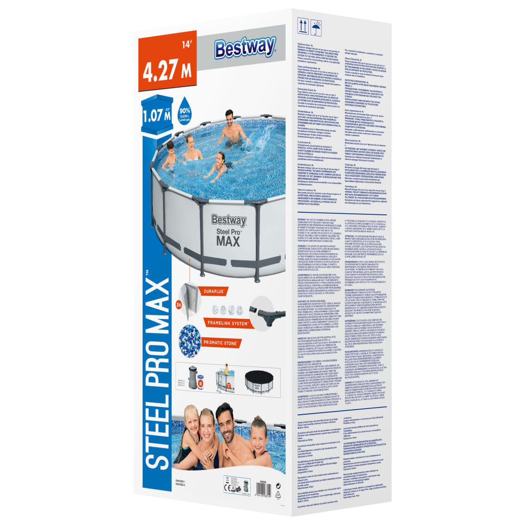 Bestway Bazén Steel Pro MAX s příslušenstvím 427 x 107 cm
